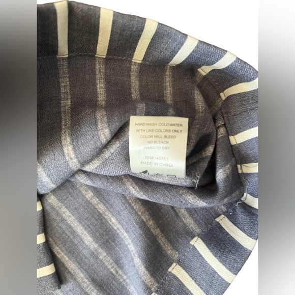 NWT- Altar’d State Denim and Ivory Striped Skirt in Size Large - Picture 5 of 8